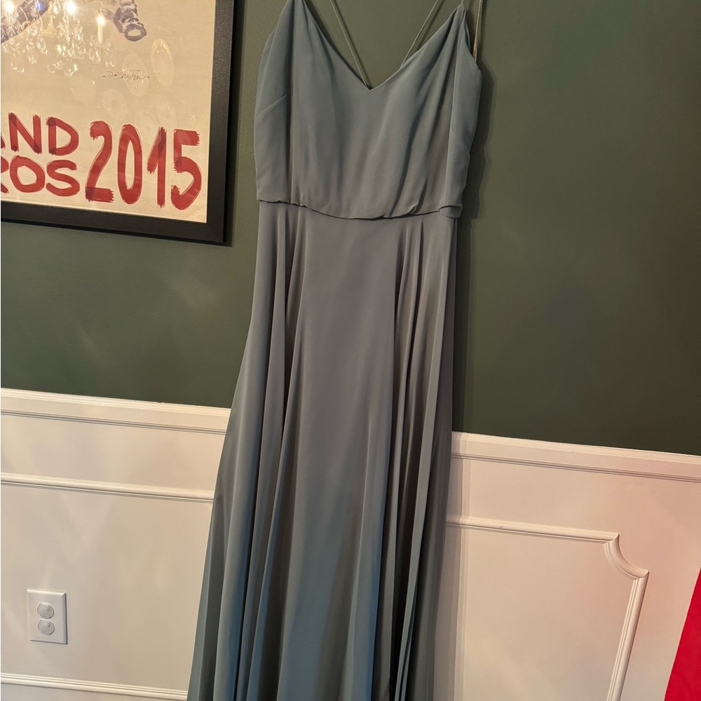Jenny Yoo Bridesmaid dress eucalyptus inesse